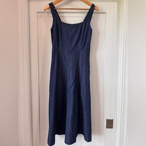 J. Crew Chambray Midi Dress, perfect condition
